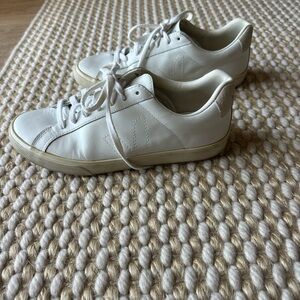 Veja Cream and White Sneakers